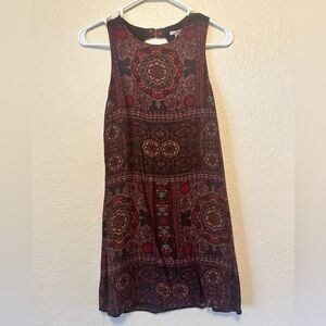 Ecote Bohemian Patterned Dress